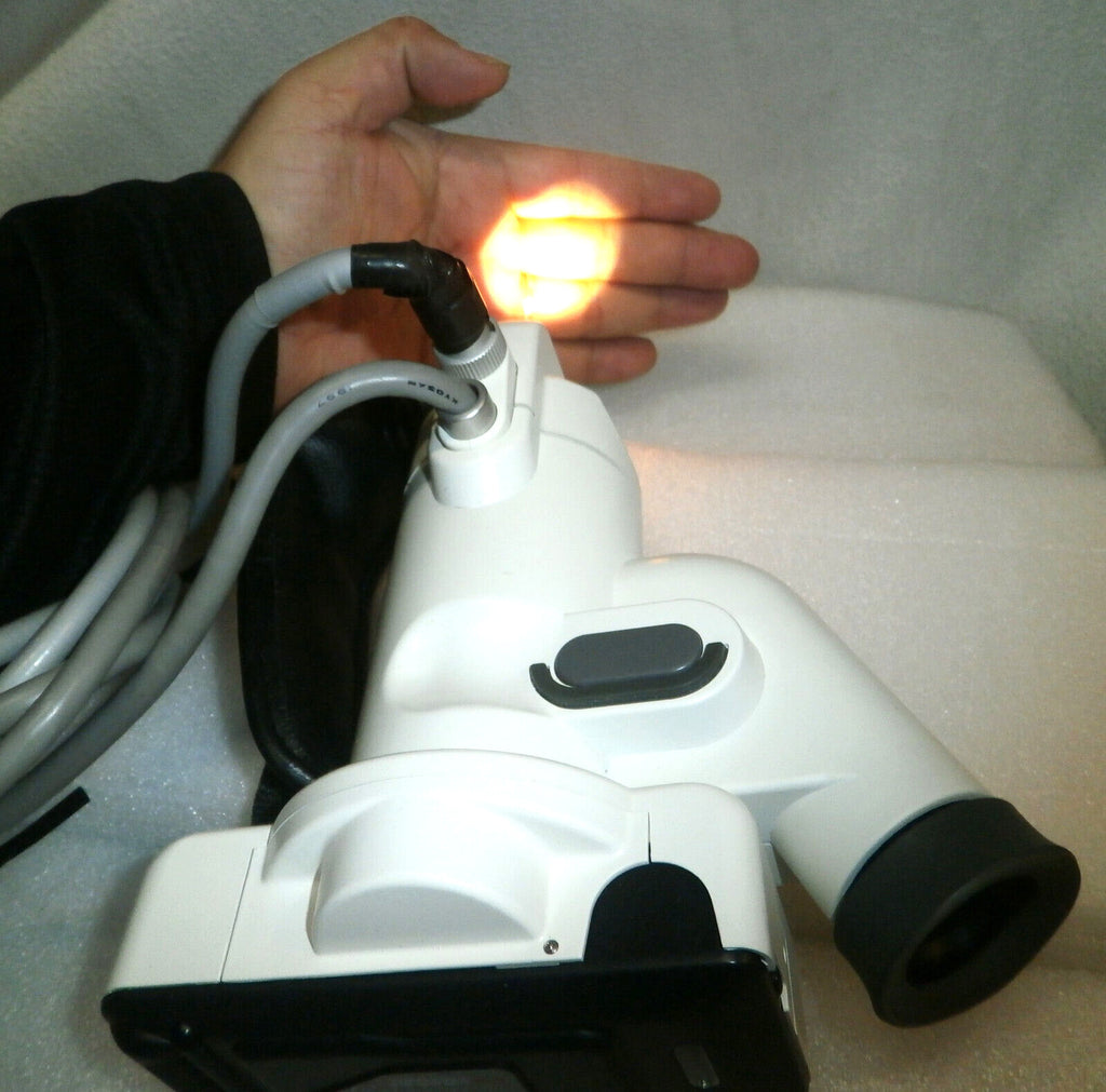 KOWA GENESIS HAND-HELD FIBER OPTIC FUNDUS CAMERA with CARRY CASE AND ACCESSORIES