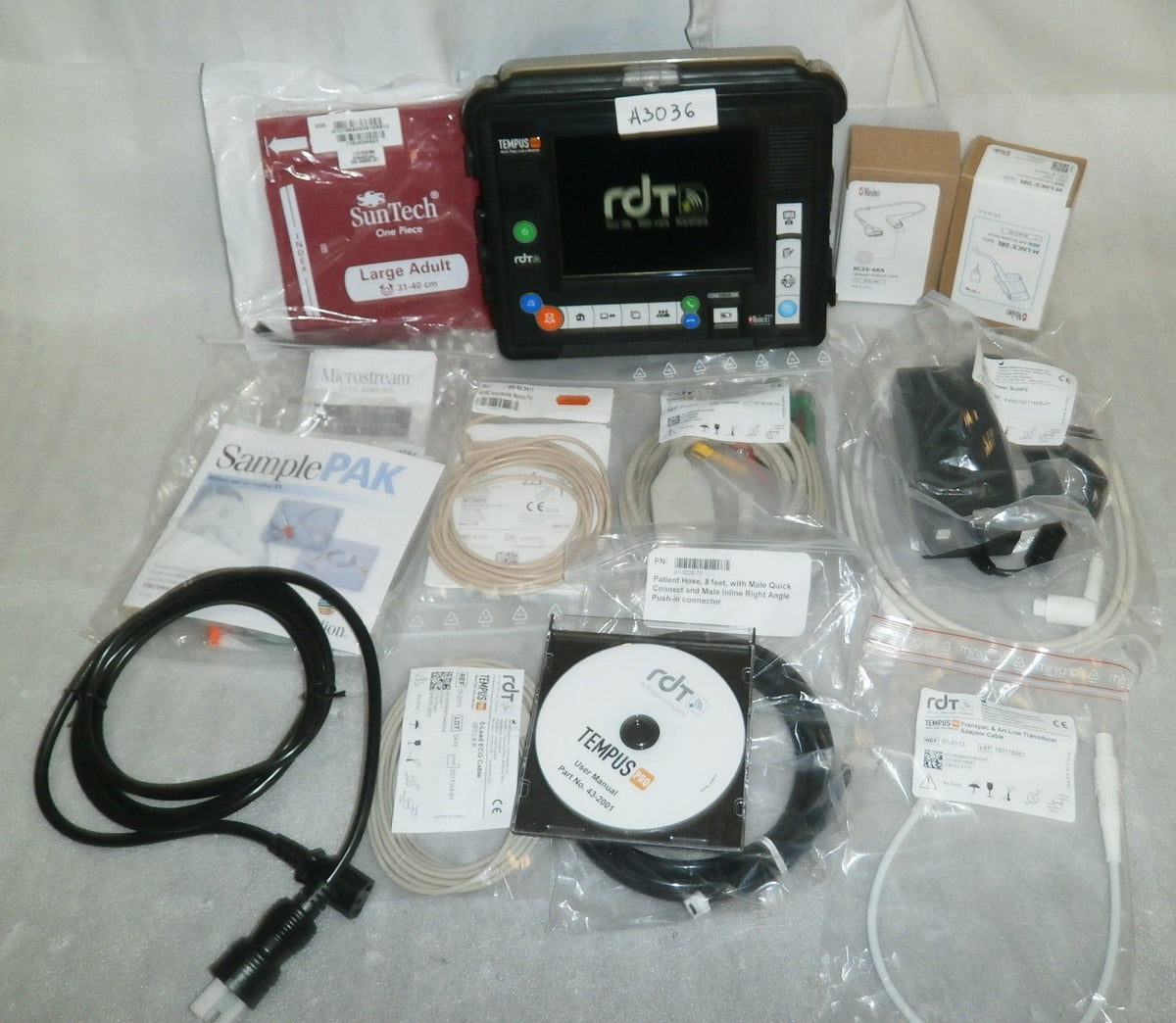 RDT Philips Tempus Pro TempusPro Monitor w/ Battery and Power Supply