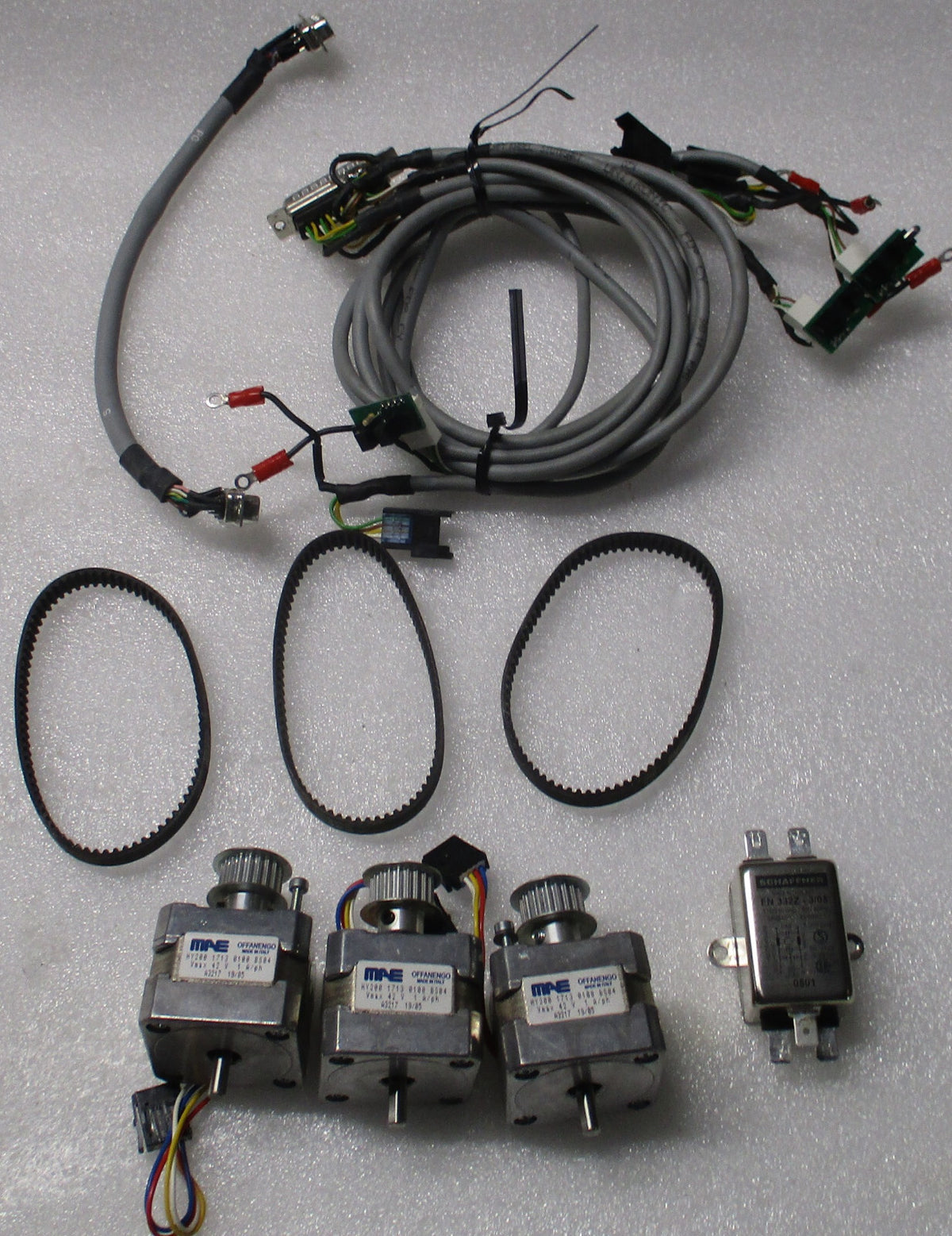 MAE Offanengo HY200 Stepper Motor(3 Units)/ Schaffner FN332Z-3/05 Filter(1 Unit)