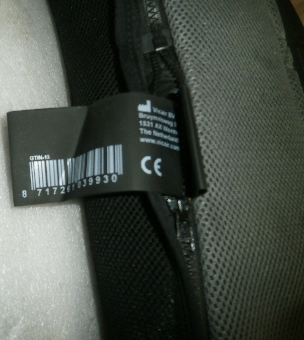 VICAIR GTIN-13 Wheelchair Back cushion Size 18" x 21" Good Condition With Cover