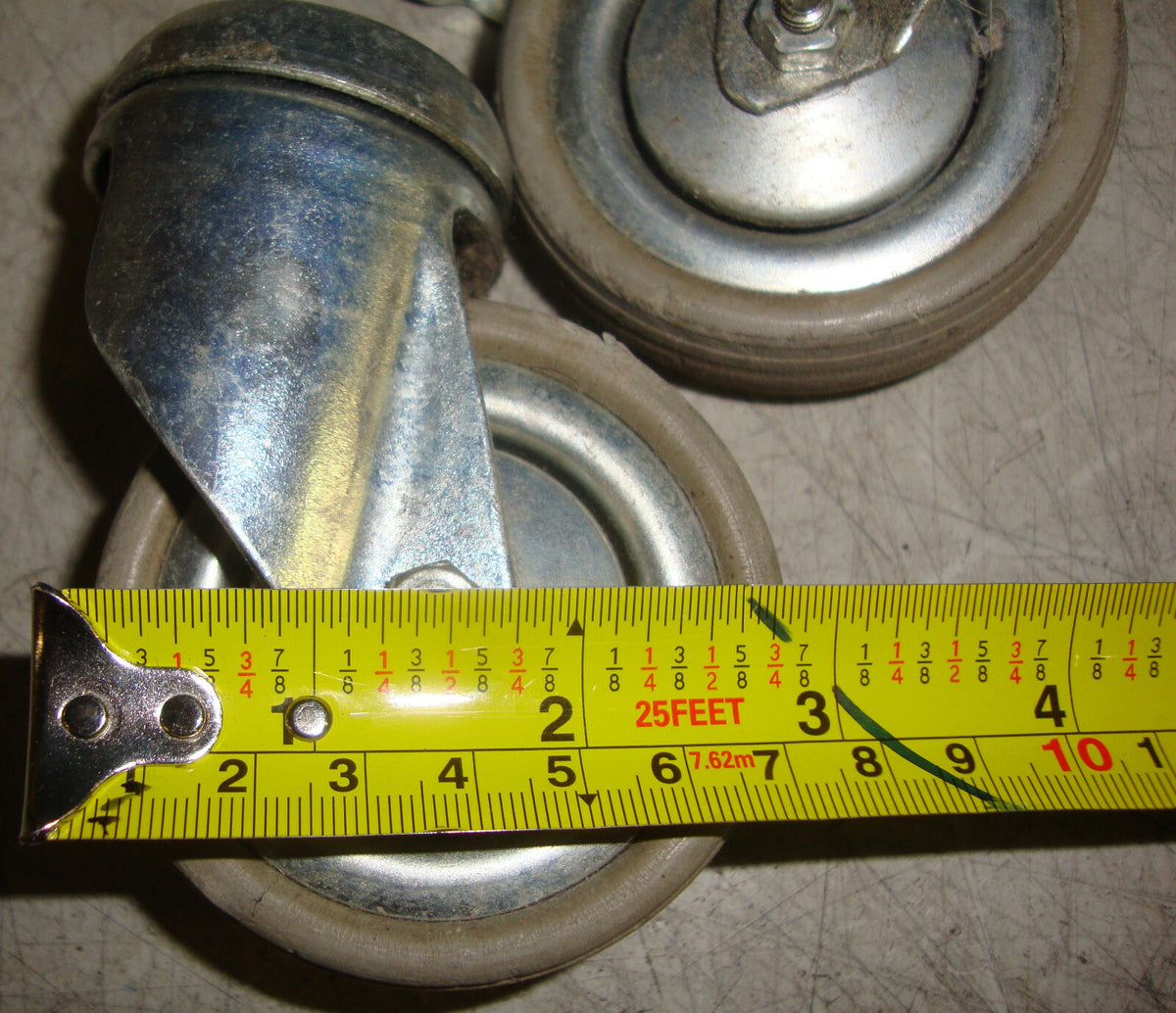 Medium 3 Inch Casters Wheels Nylon Wheels Castors Bolt Hole Bearing H. duty