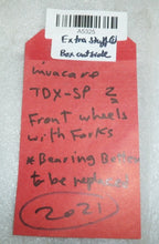 SET OF 2 FRONT WHEELS FOR INVACARE TDX-SPII WHEELCHAIR W/ BEARINGS NEW REPLACE