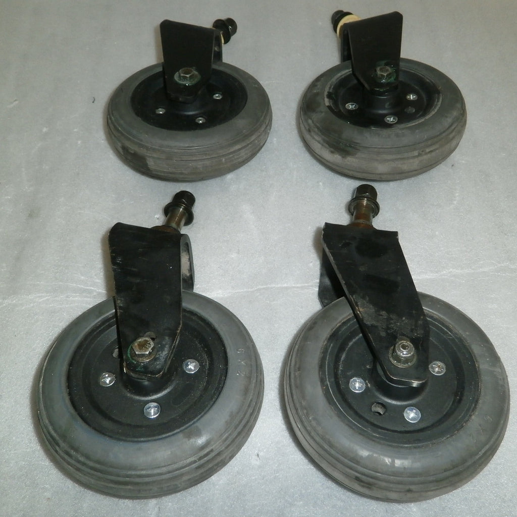 QUICKIE XPERIENCE WHEELCHAIR FRONT AND BACK FORKS AND 5 INCH CASTERS GOOD
