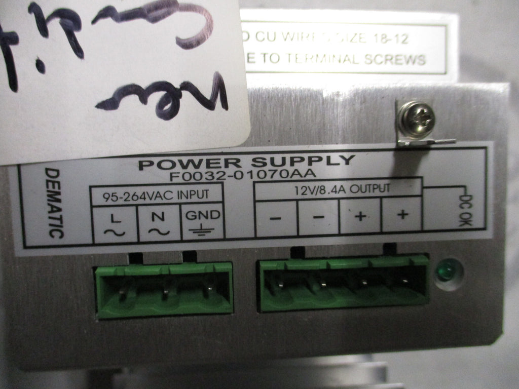Lot of 4 DEMATIC POWER SUPPLY F0032-01070AA NEW CONDITION