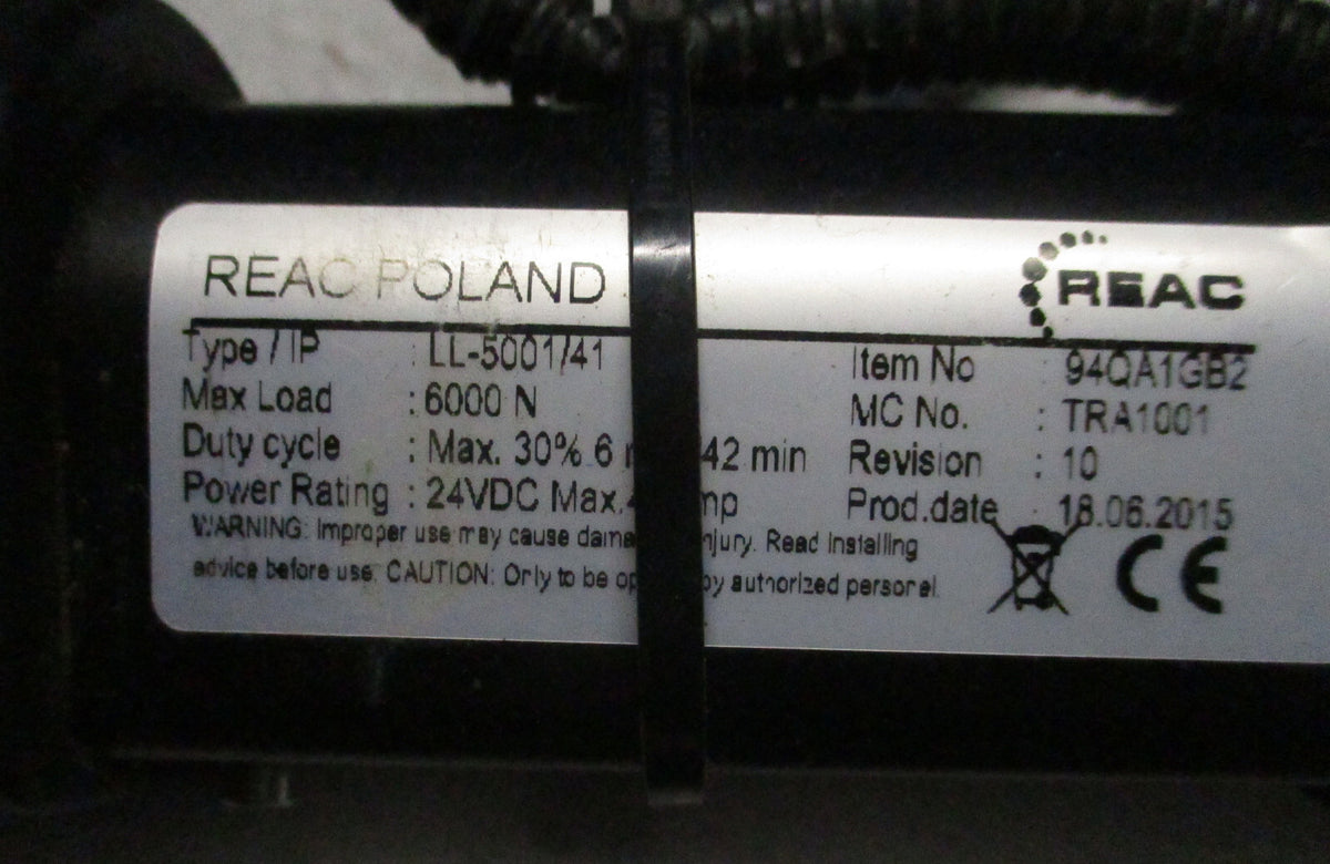 REAC ACTUATOR TYPE LL-5001-41 VERY GOOD WORKING CONDITION