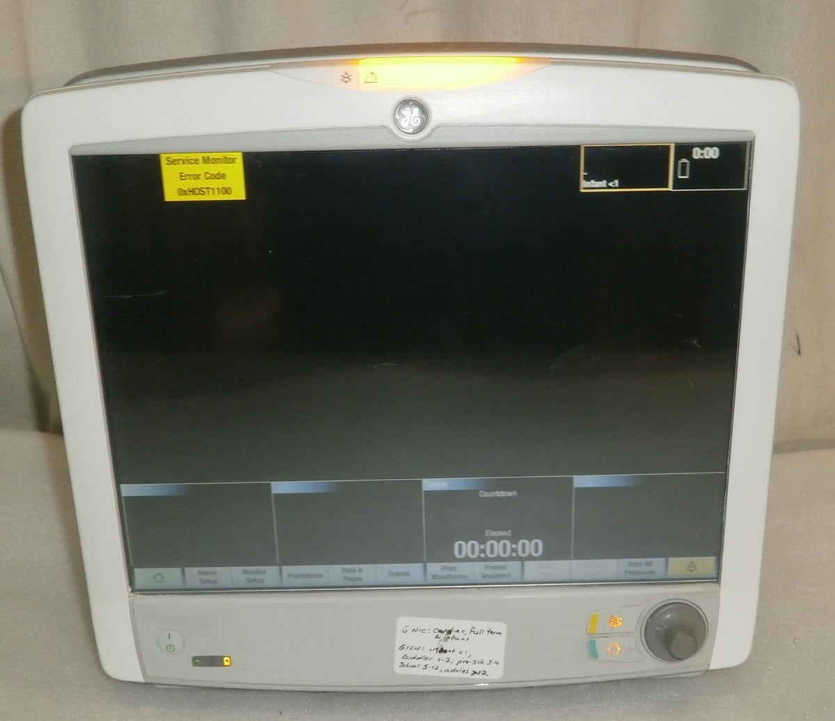 GE Healthcare CARESCAPE B650 Monitor