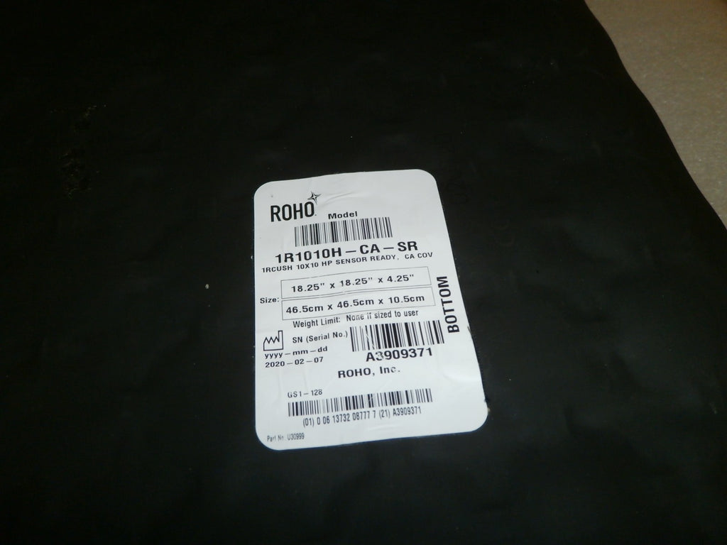 ROHO WHEELCHAIR CUSHION 18.25 X 18.25 X 4.25 INCH WITH NO COVER NO PUMP 1R1010H
