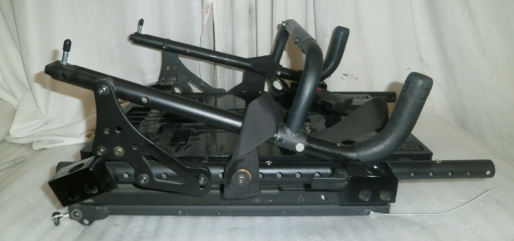 QUICKIE QM-710 Tilt Base with Actuators & Back frame Folded w/ Armrest Support