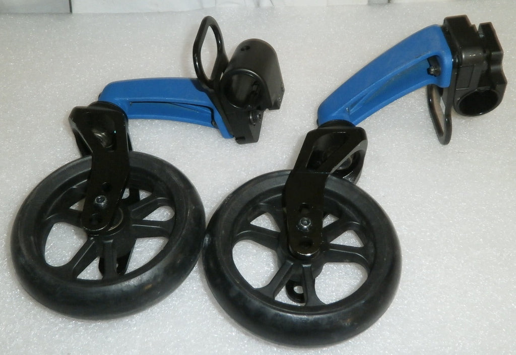 KI MOBILITY LITTLE WAVE 12 INCH SEAT WIDTH FORKS AND CASTERS 5 INCH VERY GOOD