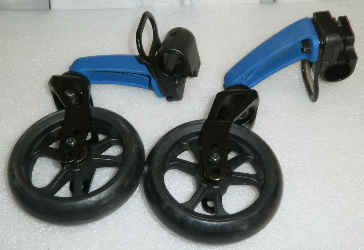 KI MOBILITY LITTLE WAVE 12 INCH SEAT WIDTH FORKS AND CASTERS 5 INCH VERY GOOD