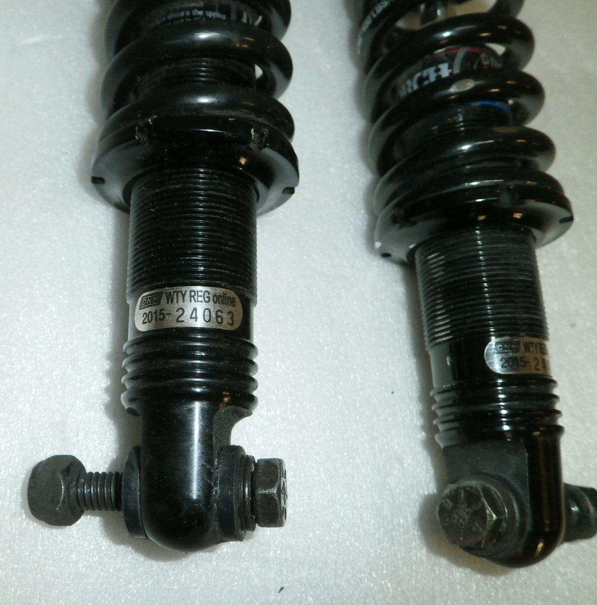 QUICKIE S- 646SE WHEELCHAIR SHOCKS AND BOLTS AS PHOTO
