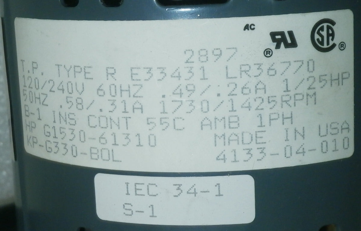 MOTOR TYPE E33431-LR36770 WITH FAN FROM AGILENT G1530A USED GOOD CONDITION