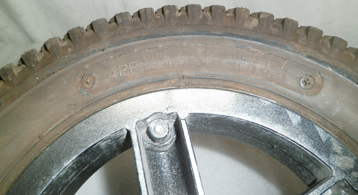 SET OF 2 POWER WHEELCHAIR WHEELS CHENG SHIN TIRE 3.00-8 GOOD AS PICTURES