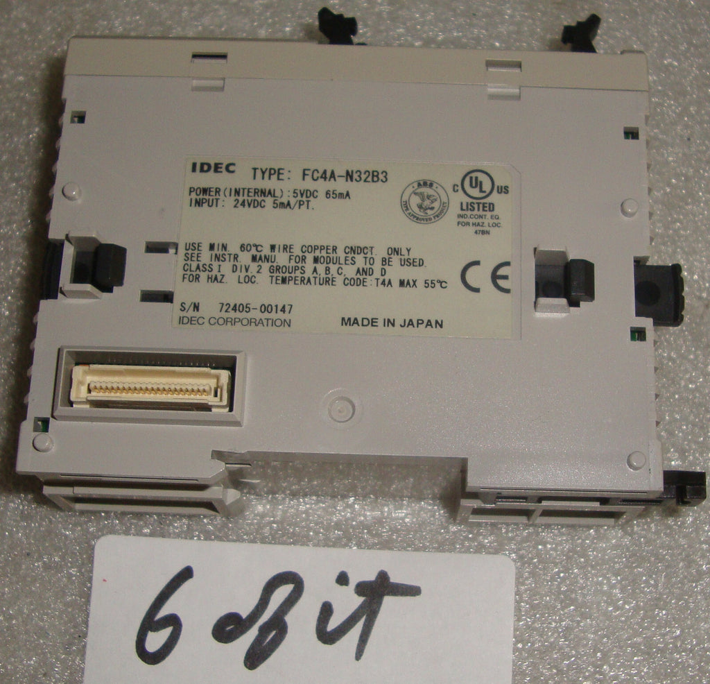 Lot 1 X IDEC TYPE FC5A-D12K1E, 1 X FC4A-N32B3, 1 X FC4A-J4CN1, 4 X FC4A-R161