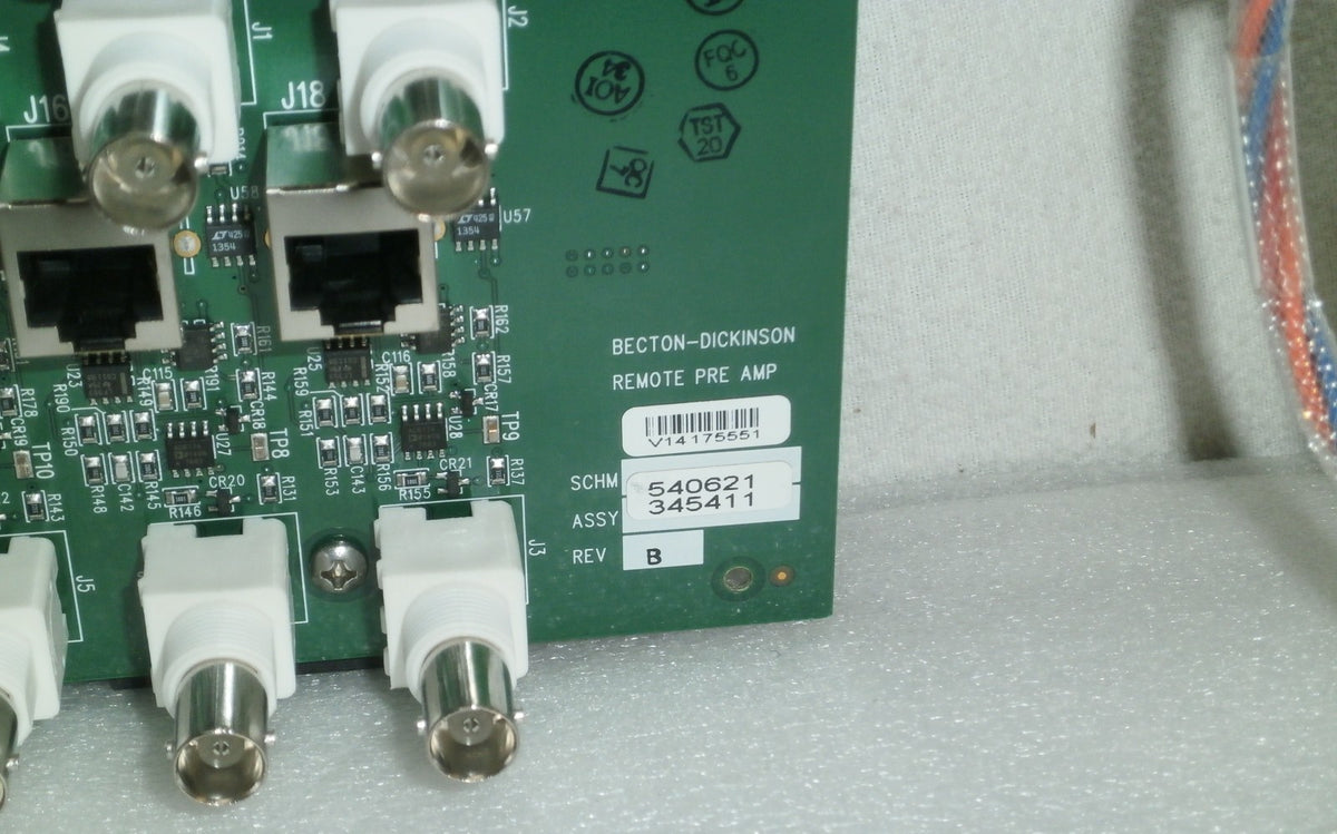 BD Becton Dickinson LSR Flow Cytometer Remote Pre-Amp 540621 345411 Rev B