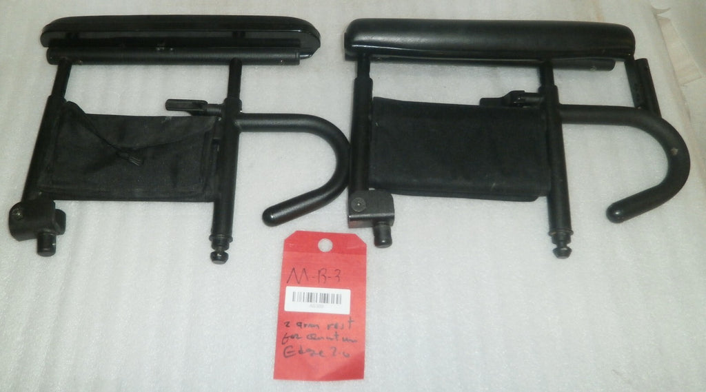 PAIR OF WHEELCHAIR ARM REST MOUNTS FOR QUANTUM EDGE 2.0