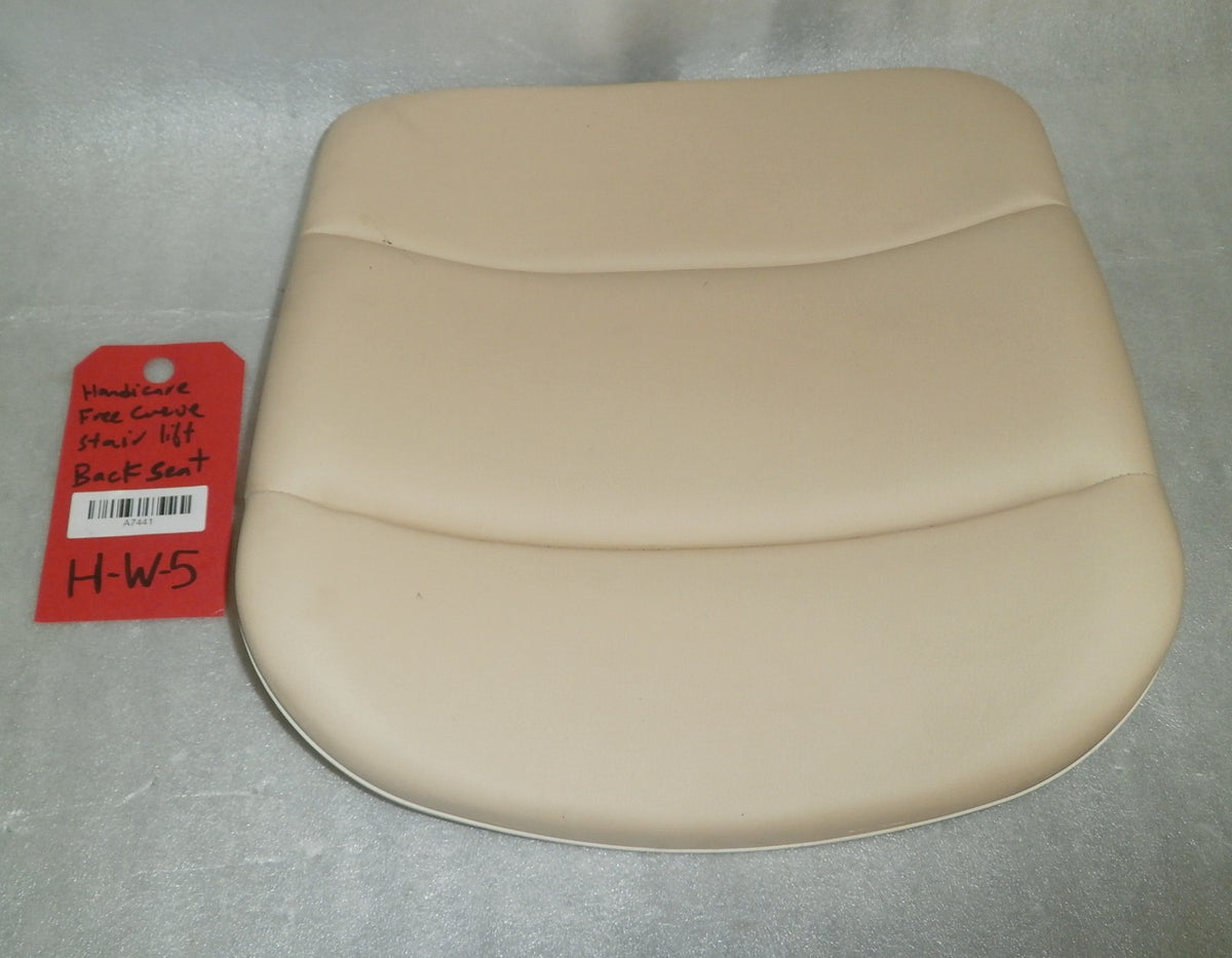 HANDICARE FREE CURVE STAIR LIFT ORIGINAL BACK AND SEAT CUSHION ONE EACH GOOD