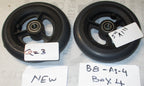 Lot / Set of 2 Rubber Front Caster Wheels 5" x 1" For Wheelchair