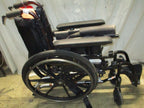 INVACARE MYON FOLDING WHEELCHAIR 17 INCH SEAT WIDTH GOOD CONDITION