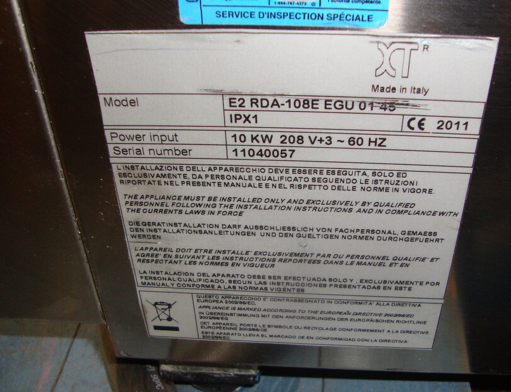 BURLODGE SIMPLE COMBI RDA 8 X 1-1 GN Electric OVEN with base works well