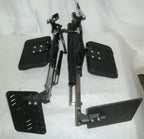 SET OF 2 WHEELCHAIR FOOT RESTS WITH MOUNT PLATES