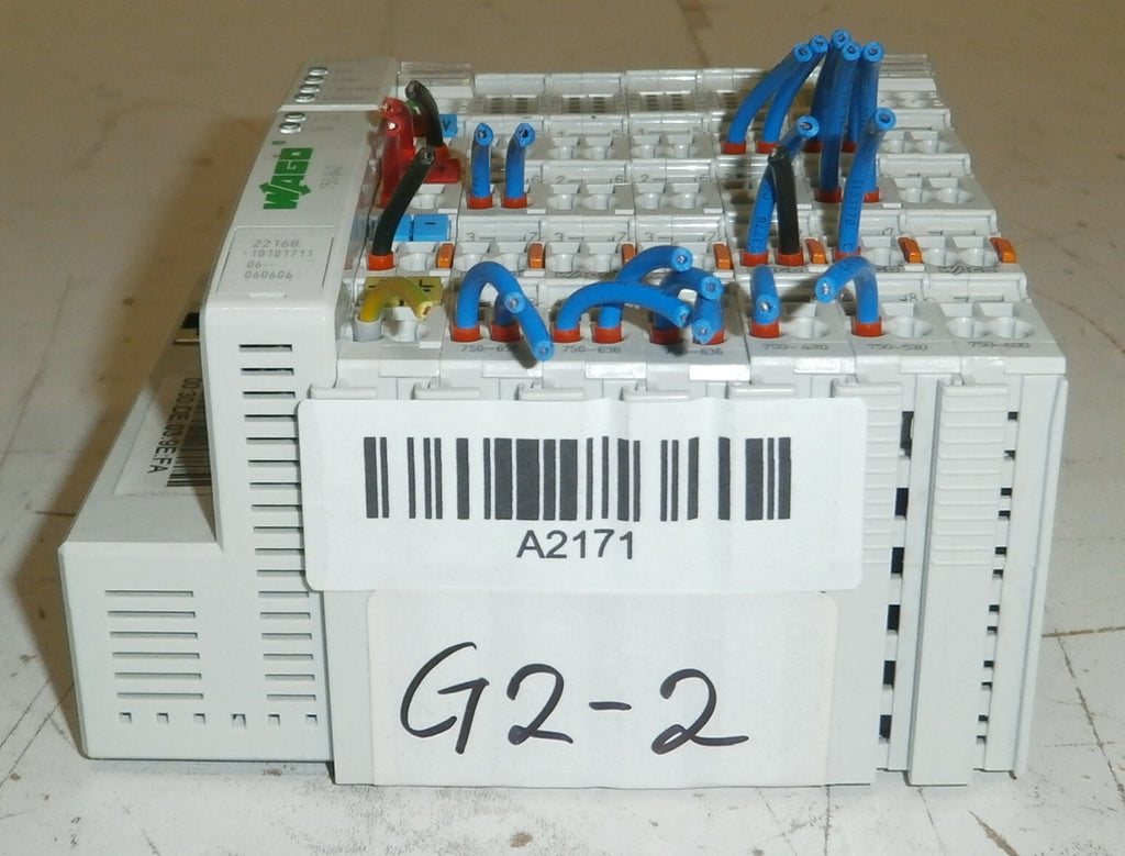 WAGO 750-842 CONTROLLER ETHERNET 1ST GENERATION AND WAGO 750-600 END MODUL