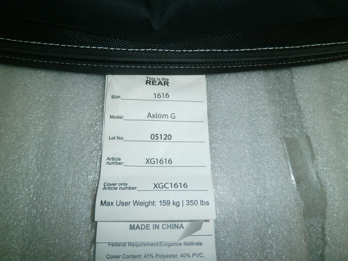 Axiom G Wheelchair Cushion XG1616 Size 16X16" W/ Cover Good Condition