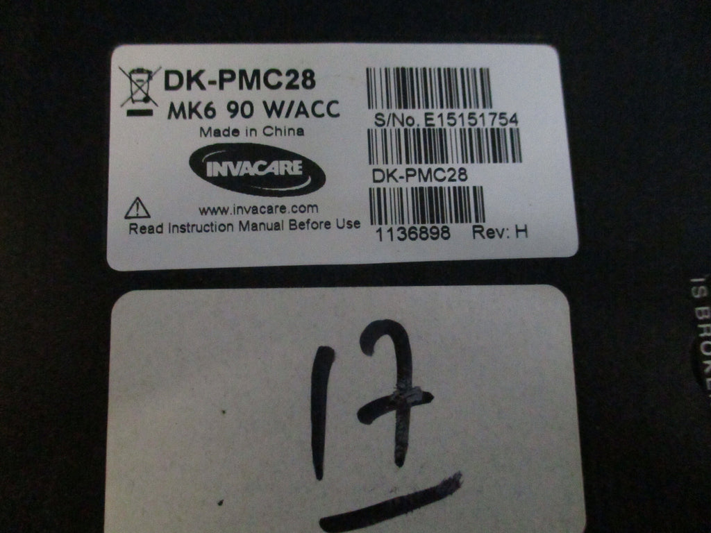 Invacare DK-PMC28 Wheelchair Control Module MK6 90 w/acc 1136898 USED GOOD CONDI