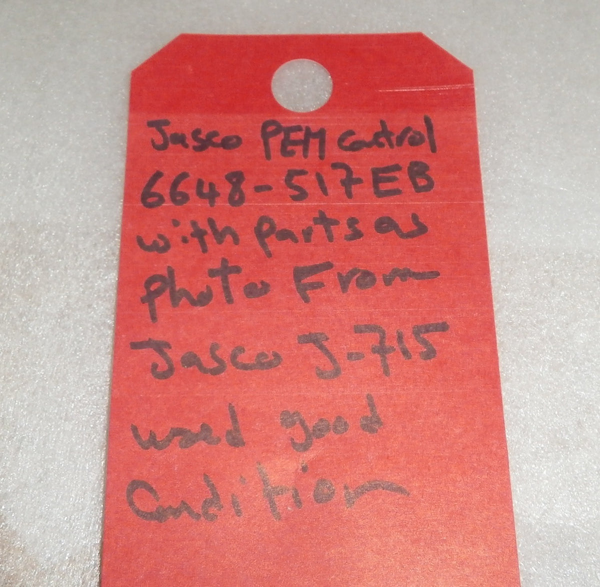 JASCO-J-715 JASCO PEM CONTROL 6648-517 EB WITH PARTS AS PHOTO