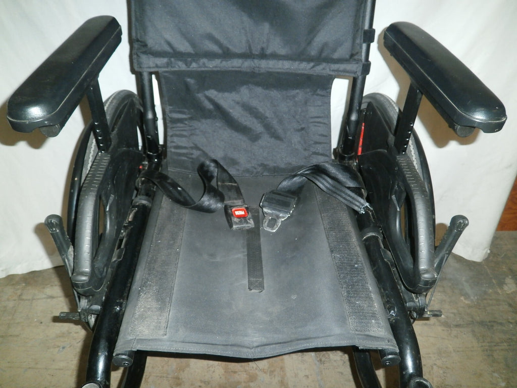 MOTION COMPOSITE MANUAL FOLD WHEELCHAIR 2022 18" SEAT WIDTH, ADJUSTABLE HEIGHT