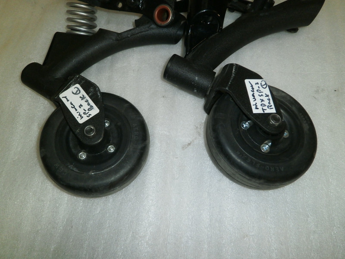 Set of 2 Invacare Back Wheels for TDX-SPII Wheelchair with Springs and Frames