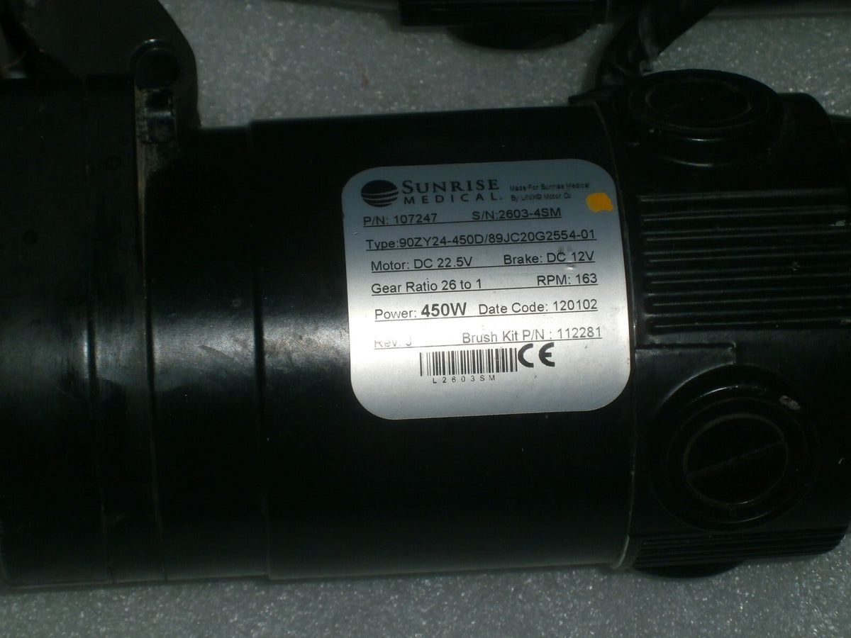 SET OF 2 QUANTUM QM-710 MOTORS 107247/107248 LEFT & RIGHT GOOD WORKING CONDITION