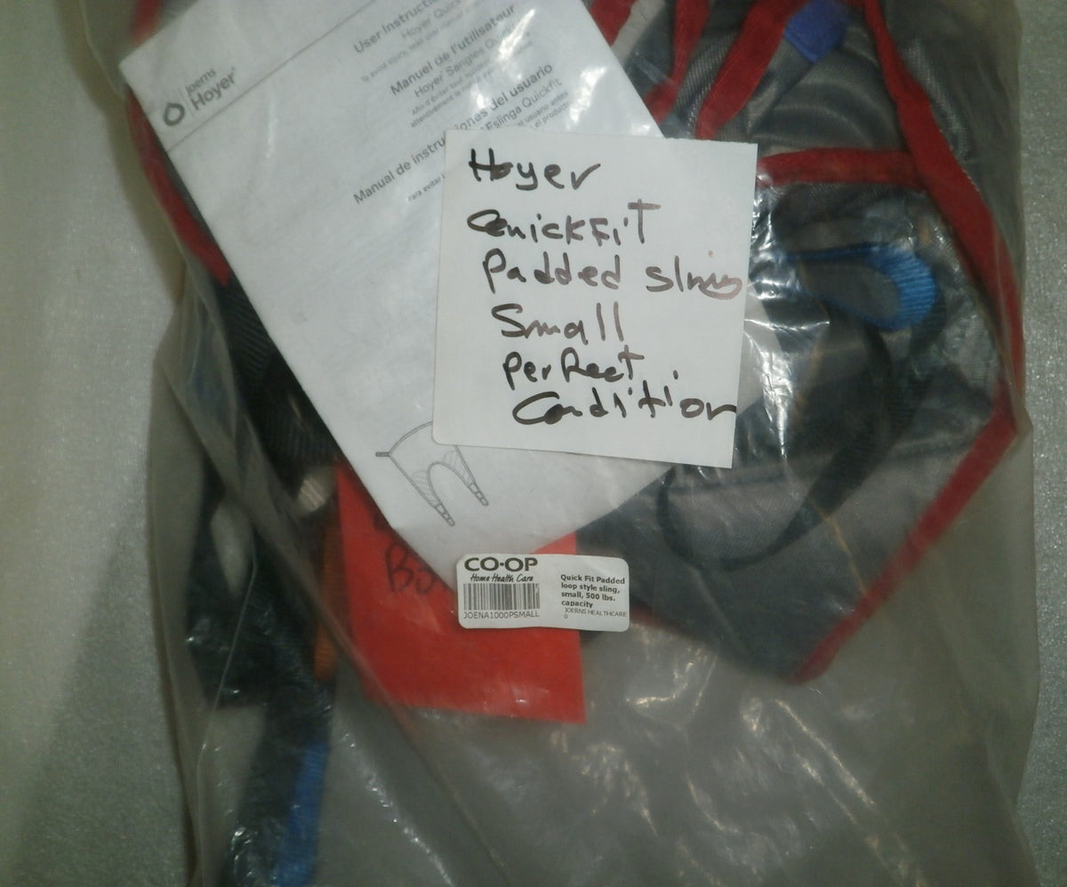 HOYER PATIENT SLING QUICK FIT PADDED SMALL SIZE GOOD CONDITION
