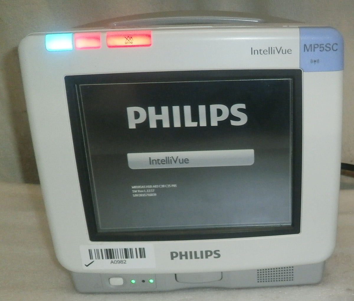 Phillips IntelliVue MP5 Patient Monitor with Microstream CO2 w/ Battery