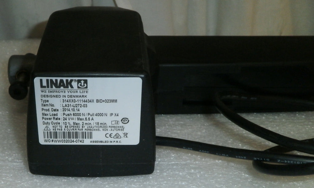 QUANTUM Q6 EDGE TILT ACTUATOR LINAK 314XX0-1114434X USED GOOD CONDITION