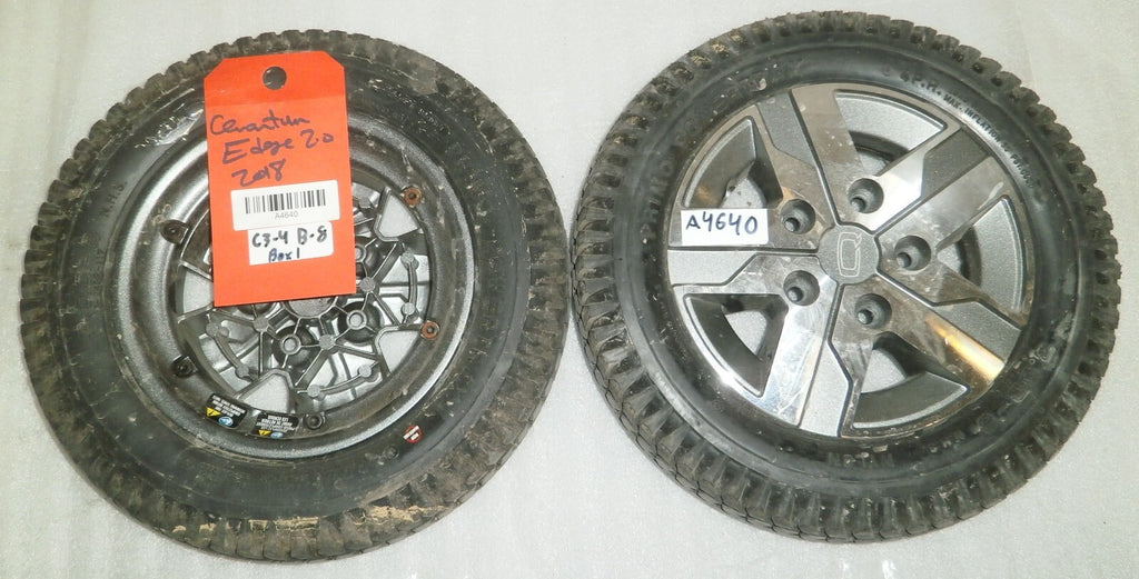 SET OF 2 QUANTUM EDGE 2.0 2018 POWER WHEELCHAIR WHEELS 3.00-8 PRIMO POWERTRAX