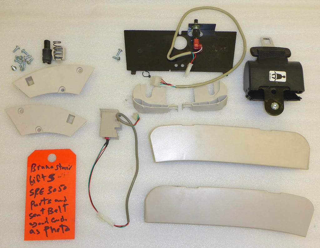BRUNO STAIR LIFT SRE 3050 SEAT BELT AND PARTS AS PHOTO USED GOOD CONDITION