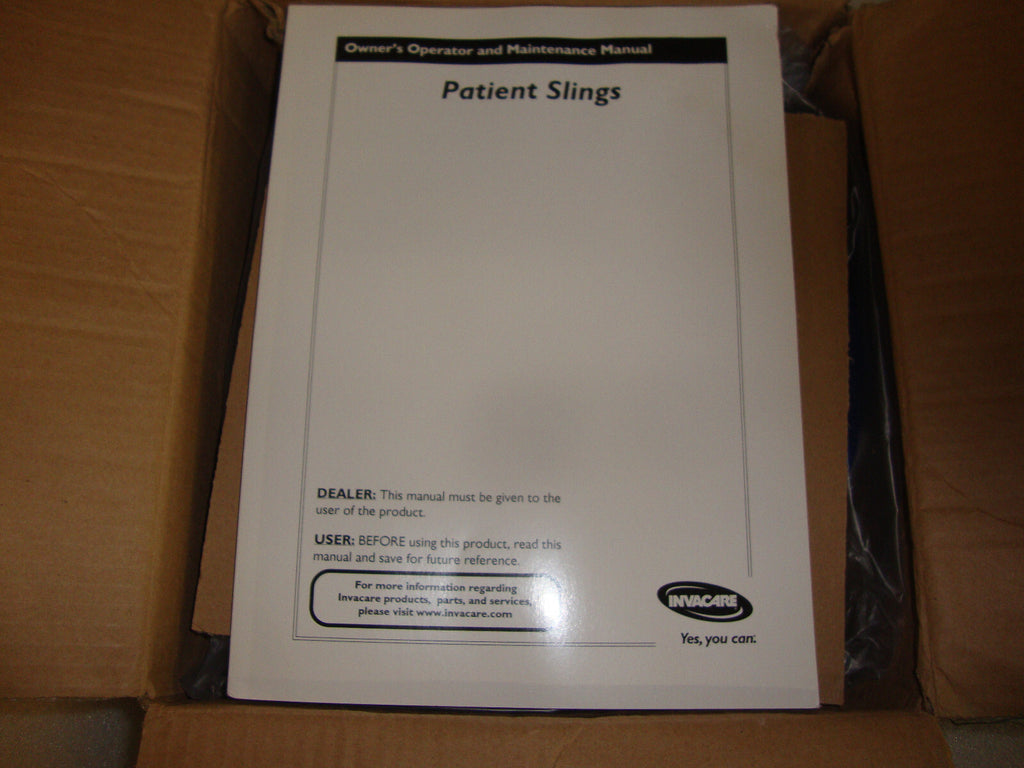 INVACARE R114 PATIENT SLING W-COMMODE OPENING MEDIUM NEW
