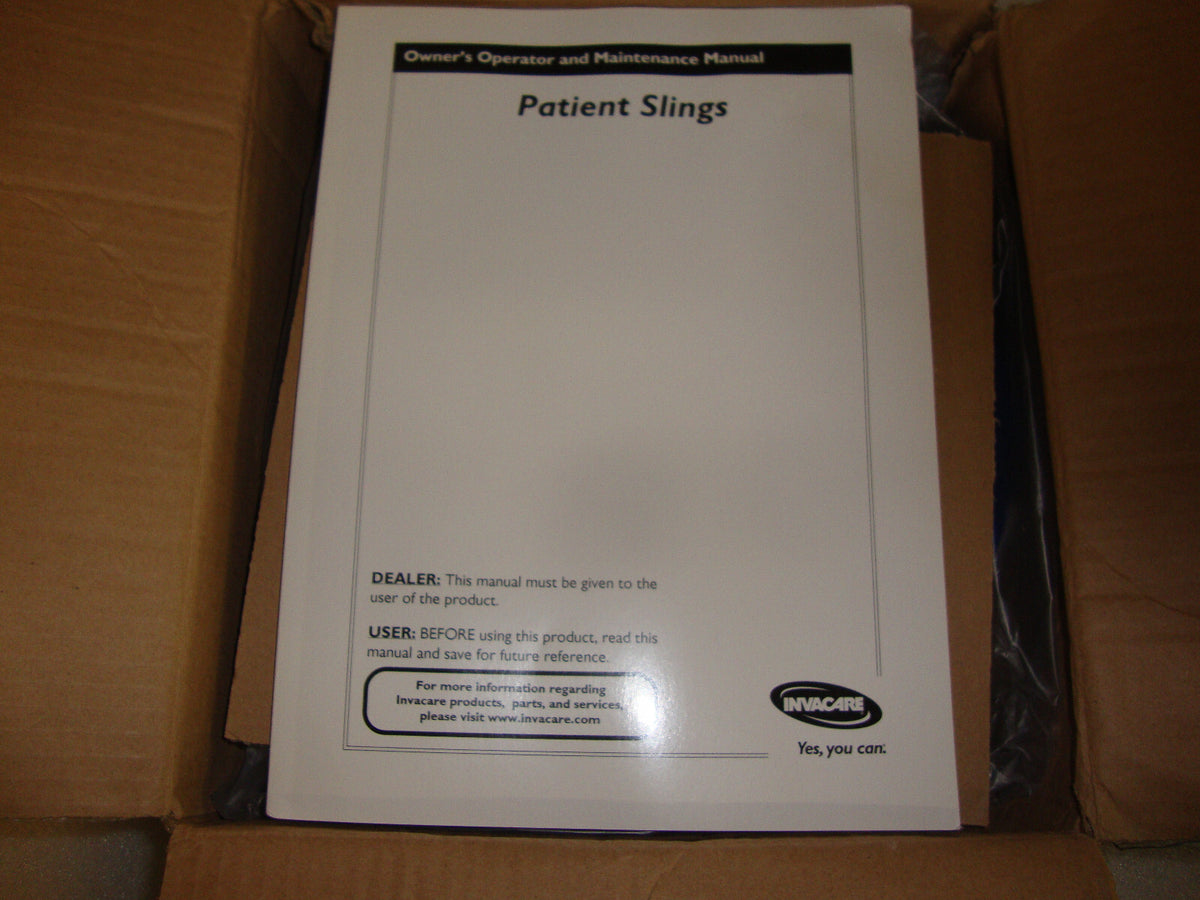 INVACARE R114 PATIENT SLING W-COMMODE OPENING MEDIUM NEW