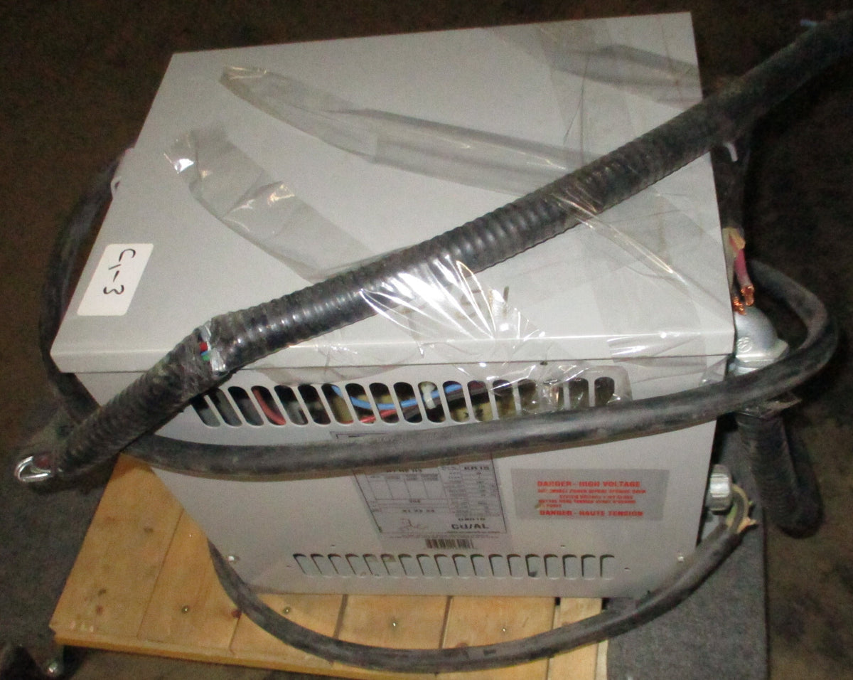 HAMMOND THREE PHASE 230 VAC 208 VAC 15 KVA TRANSFORMER KR15 USED GOOD CONDITION