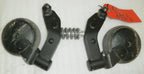 SET OF 2 QUANTUM EDGE 2.0 2018 CASTERS WITH FRAME AND ABSORBER GOOD AS PICTURES