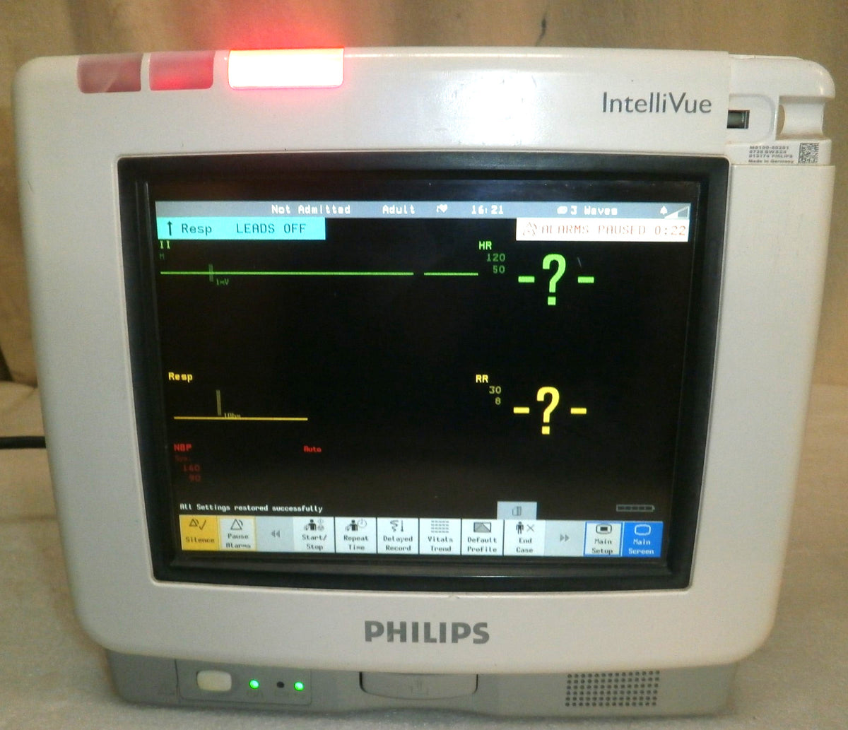 Philips IntelliVue MP5 Patient Monitor (No battery)